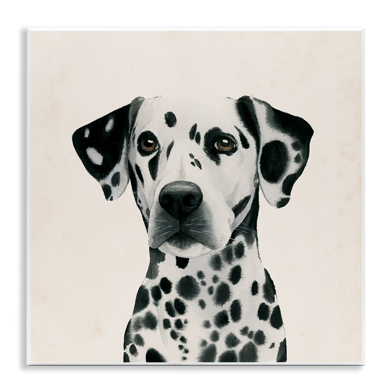 Stupell Industries Traditional Dalmatian Portrait Wall Plaque Art